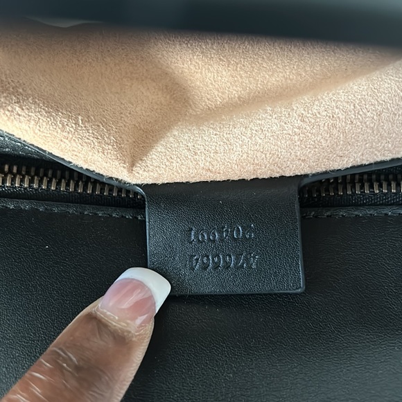 Gucci Backpack ; Size Small ; Black Leather ; Bamboo Handle New/Unused - Picture 4 of 8